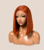 Ginger Orange Straight Bob Wig