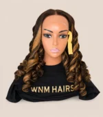 Mannequin With Styled Wig and Branding