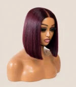 Burgundy Straight Bob Human Hair