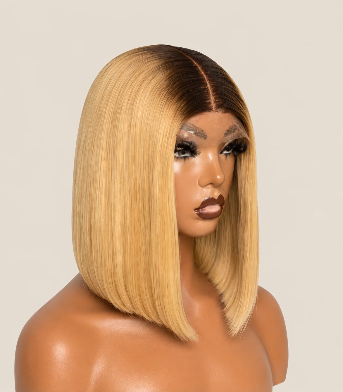Ombre Straight Bob Lace Wig Ombre Straight Bob Lace Wig - Image 1