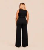 Tailored Black Jumpsuit - Image 4
