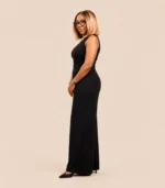 Tailored Black Jumpsuit - Image 2