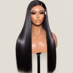 22" Bone Straight Human Hair Wig
