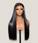 22" Bone Straight Human Hair Wig